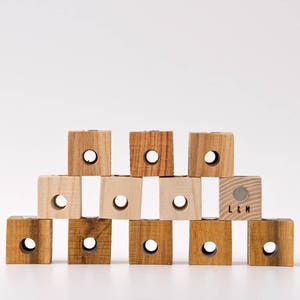 MAGIC PEN CUBES™ Magnetic Pen Holder Wooden Cube Wolodymyr&Kazimir Set of two image 8