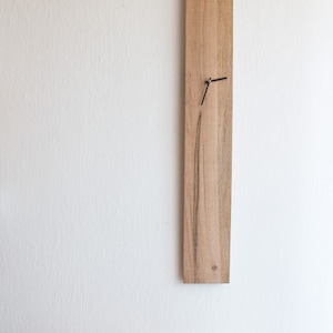 Large Rectangular Wood Wall Clock / Unique Modern Wooden Clock / OOAK 041