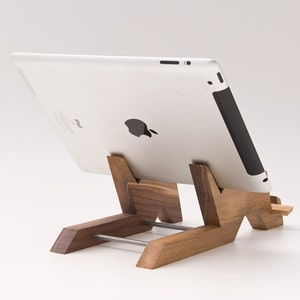 Wood Tablet Stand / iPad Stand / Tablet Holder / iPad Stand Kitchen / iPhone Stand / iPad Mini Stand ALTAIR image 4