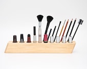 Wooden Makeup Organizer / Brush Holder / Lipstick Storage "Big Scarlett"