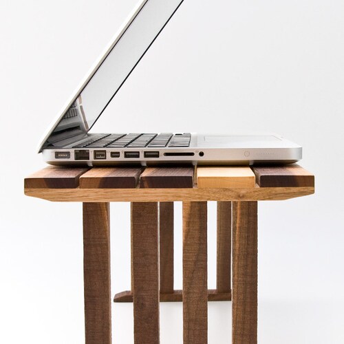 Bedside Laptop Table, Wood Lap Desk, Sofa Table, Bed Laptop Stand, End Table KOKO
