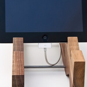 Wood Tablet Stand / iPad Stand / Tablet Holder / iPad Stand Kitchen / iPhone Stand / iPad Mini Stand ALTAIR image 5