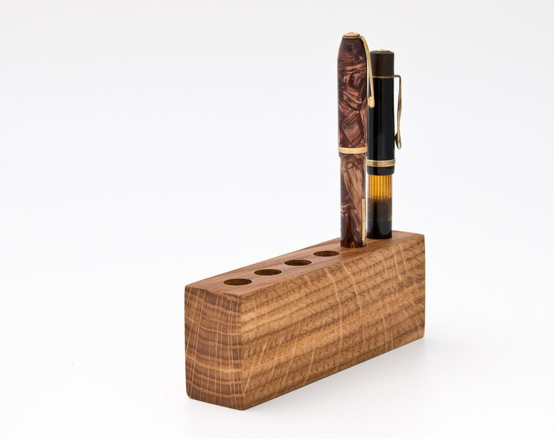 Wood Pen Holder Fountain Pen Holder Desk Organizer LORD JAMES image 2