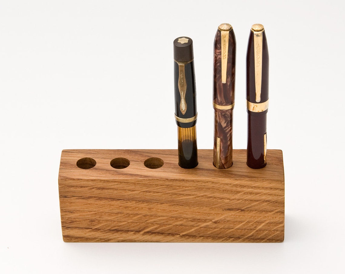 Wood Pen Holder Fountain Pen Holder Desk Organizer LORD JAMES Etsy
