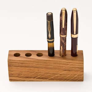 Wood Pen Holder Fountain Pen Holder Desk Organizer LORD JAMES image 3