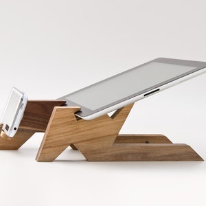 Wood Tablet Stand / iPad Stand / Tablet Holder / iPad Stand Kitchen / iPhone Stand / iPad Mini Stand ALTAIR image 3