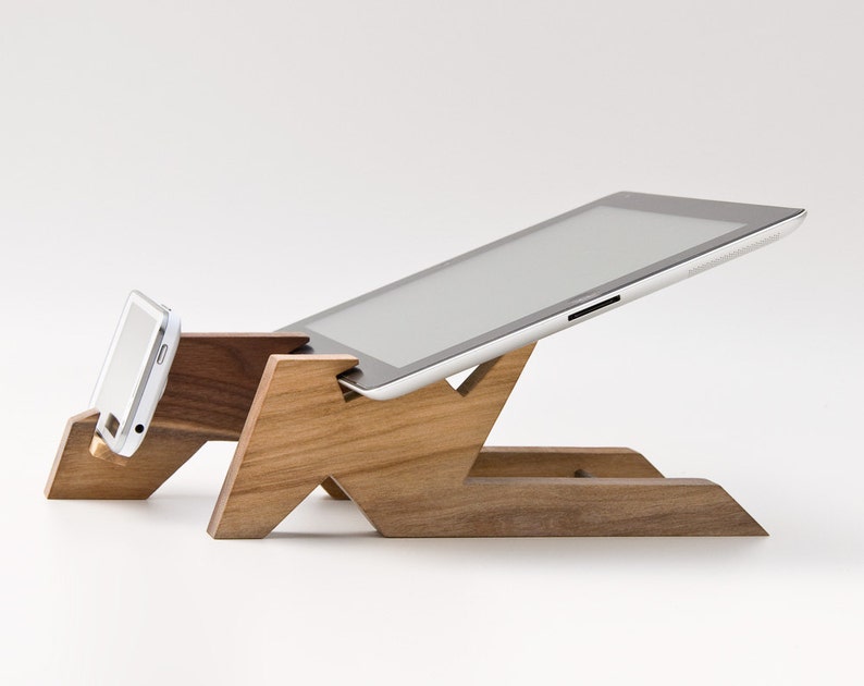 Wood Tablet Stand / iPad Stand / Tablet Holder / iPad Stand Kitchen / iPhone Stand / iPad Mini Stand ALTAIR image 3