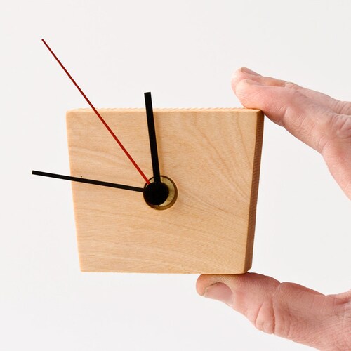 Small Modern Wall Clock Unique Wood Wall Clock EIKO Etsy