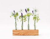 Geometric Wooden Vase Modern Bud Vase Minimalist Wedding Vase FLORENCE