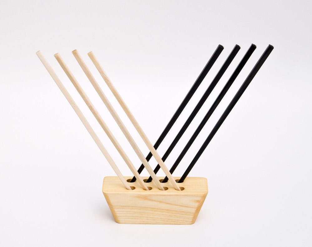 Chopstick Display Wood Chopstick Holder Asian Table Decoration Etsy