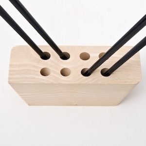 Chopstick Display Wood Chopstick Holder Asian Table Decoration Centerpiece Little Lee image 3
