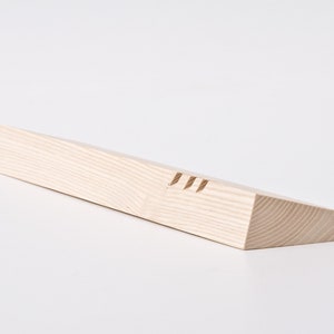 Wooden Mezuzah / Modern Mezuzah Case in a minimalist geometric design image 3