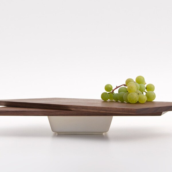 Wood Serving Board / Snack Board / Serving Platter / Small Cheese Board / Breakfast Board KYO - Set of Two