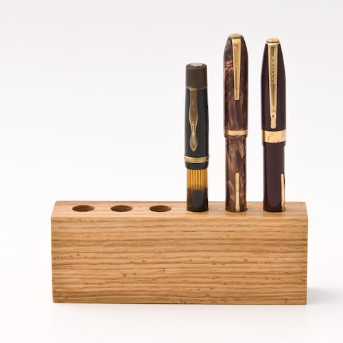 Wood Pen Holder Fountain Pen Holder Desk Organizer LORD JAMES Etsy