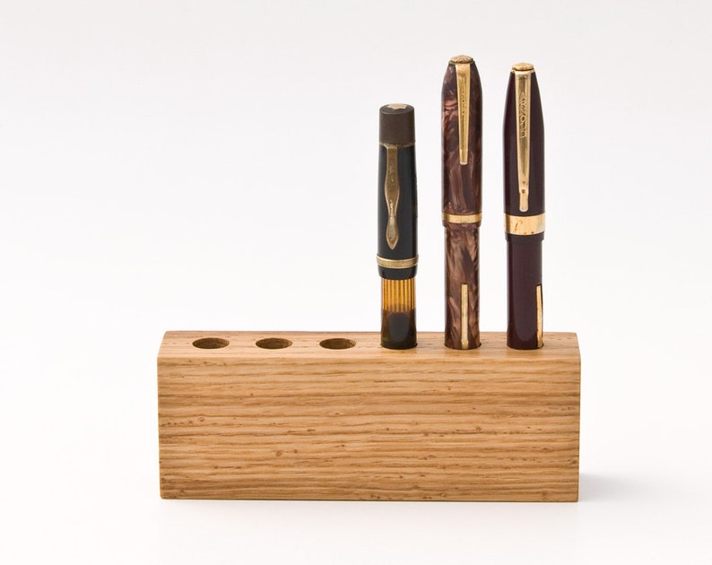 Wood Pen Holder Fountain Desk Organizer Lord James