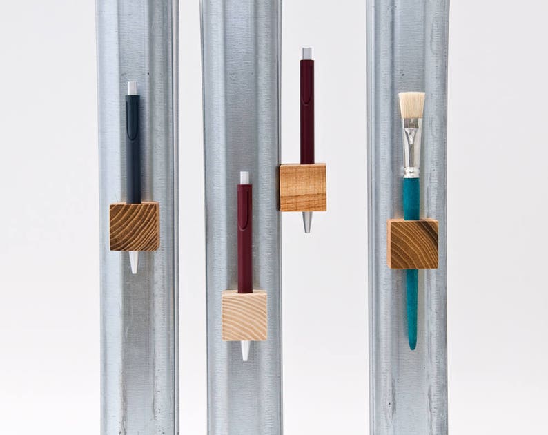 MAGIC PEN CUBES™ Pen Holder Wooden Cube Etsy