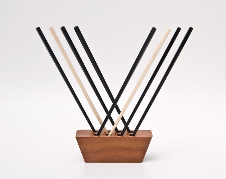 Chopstick Display Wood Chopstick Holder Asian Table Decoration Etsy