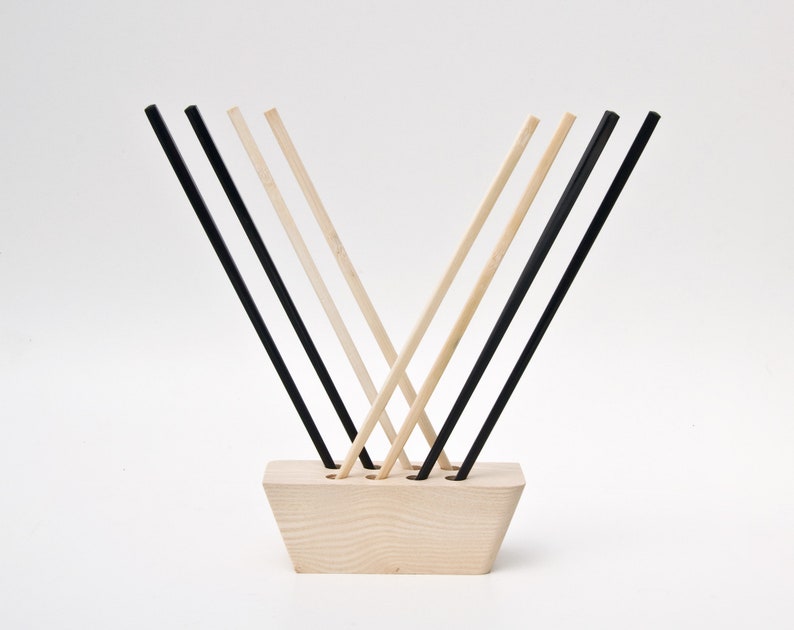 Chopstick Display Wood Chopstick Holder Asian Table Decoration Etsy