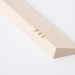 Wooden Mezuzah / Modern Mezuzah Case in a minimalist geometric design image 4