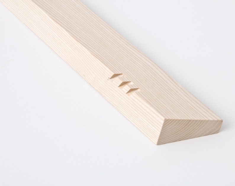 Wooden Mezuzah / Modern Mezuzah Case in a minimalist geometric design image 4