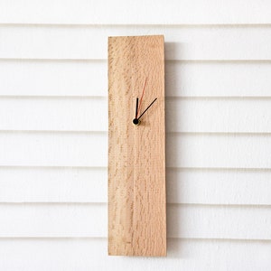 Rectangular Wooden Wall Clock / Modern Minimalist Wall Decor ELIAN