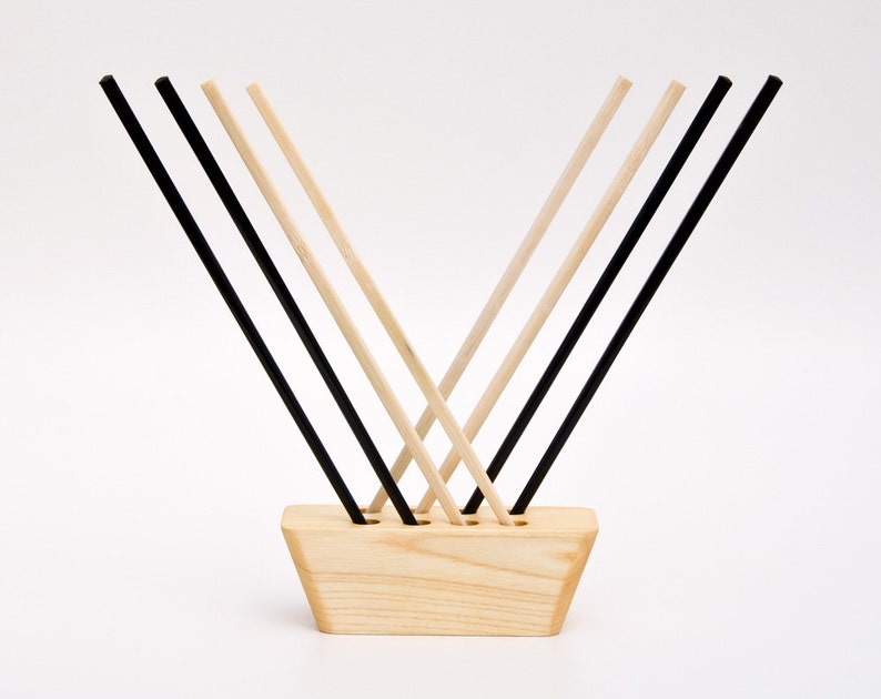 Chopstick Display Wood Chopstick Holder Asian Table Decoration Etsy