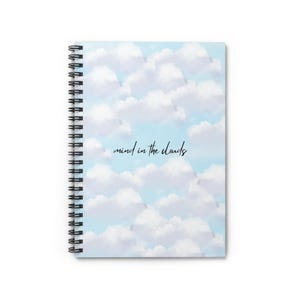 Cahier à spirales Rêve nuageux - L'esprit dans les nuages, fournitures de journalisme, cadeau de papeterie, agenda étudiant, carnet sur le thème du ciel
