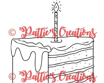 Birthday Cake Slice - Etsy Ireland Birthday Cake Slice - Etsy Ireland