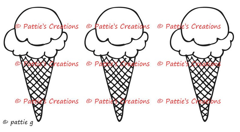 Ice Cream Cone Trio image 1