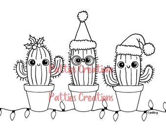 Christmas Cactus Trio