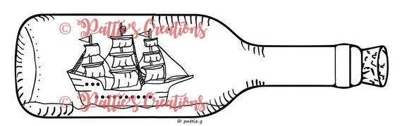 Ship in a Bottle - Etsy