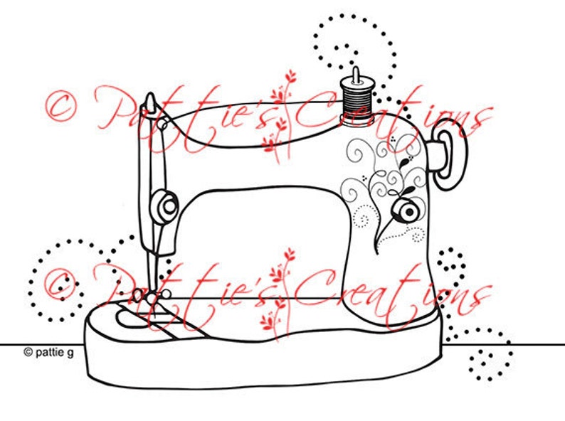 Antique Sewing Machine image 1