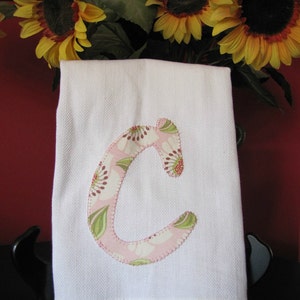 Personalized Kitchen towel set of 3 with Moda Black Dot Saltbox Harvest Monogram image 5