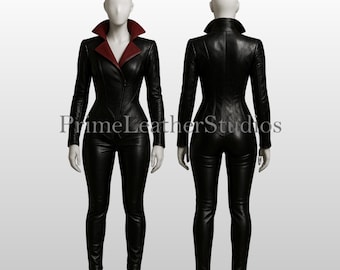 Handmade Leather Gothic Vampire Costume  – Halloween Special Cosplay Outfit