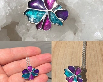 Sterling Silver resin Hanna Pendant