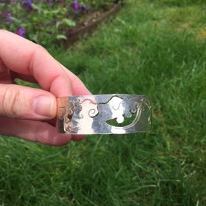 Sterling Silver Sugar Snap Pea Cuff Botanical Nature