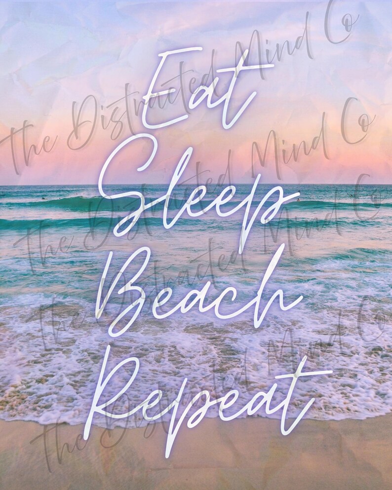 Beach Quote Wall Art Bundle – Tropical Fun & Realistic Ocean Aesthetic