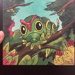 Caterpie Painting
