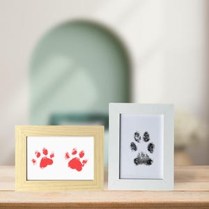 Inkless Paw Print Kit with Frame,Clean Touch,No-Ink Pet Footprint Keepsake,Non-Toxic Pad for Dogs&Cats, Paw Impression Kit,Pet Footprint Kit