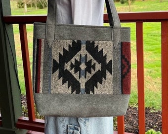 Southwestern Blanket Design Tote Bag