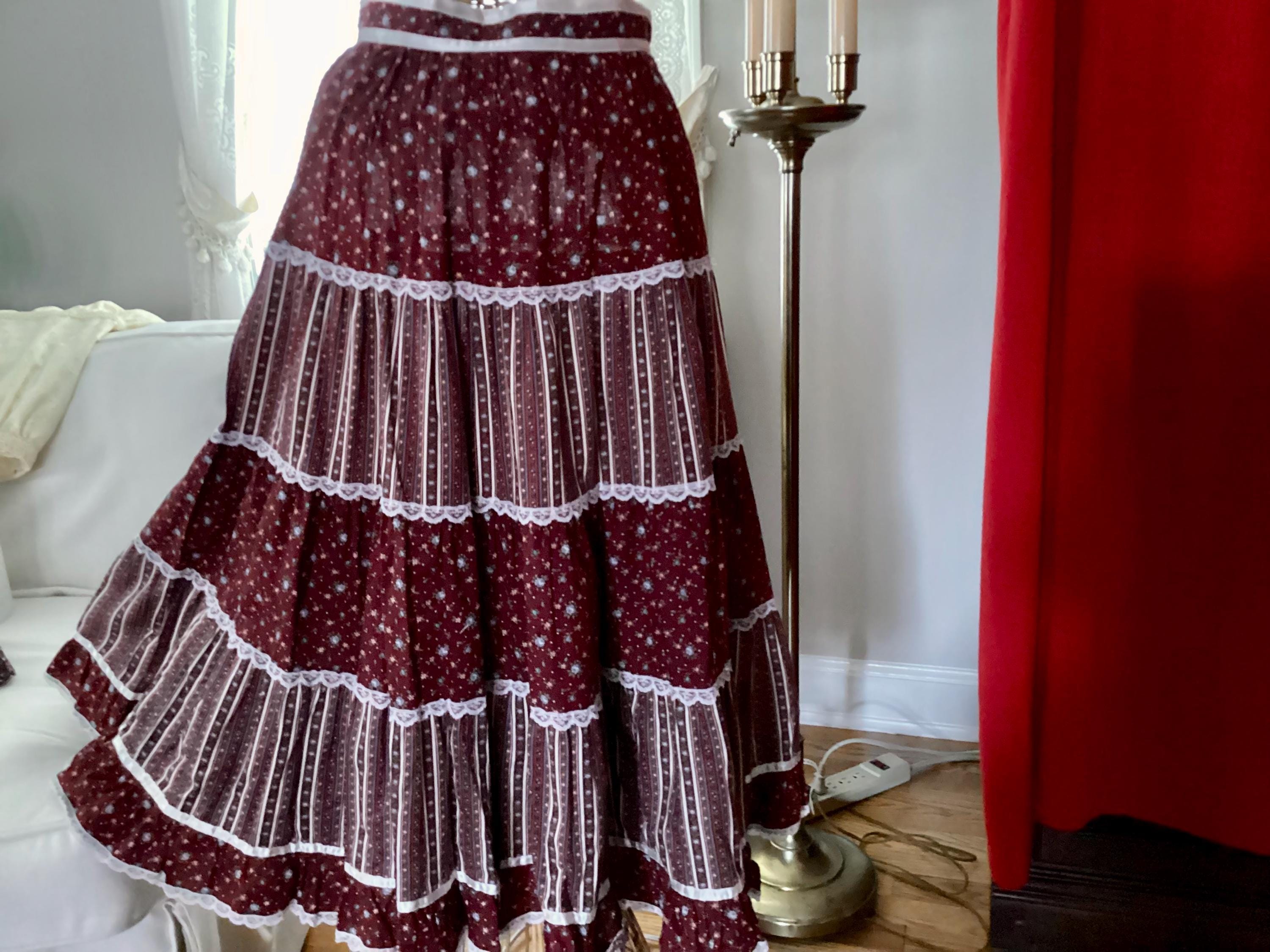 Red Gunne Sax Skirt - Etsy