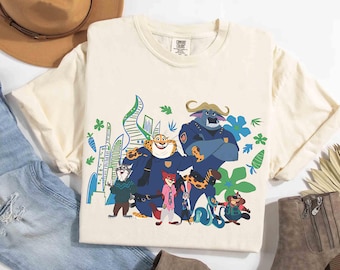 Coquette Disney Zootopia 2 Group Shirt, Judy Hopps Nick Wilde Gary De Snake Tee, Zootropolis, Disneyland Family Trip, Zootopia 2 Birthday