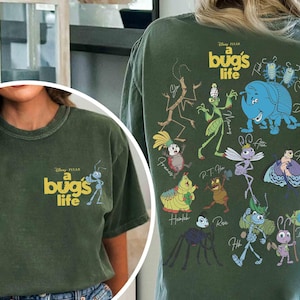 Vintage Disney A Bug's Life A Bug's Land Shirt, Disneyland Ride Shirt, Heimlich Flik Hopper Princess Atta Bug Shirt, Family Disney Trip Tee