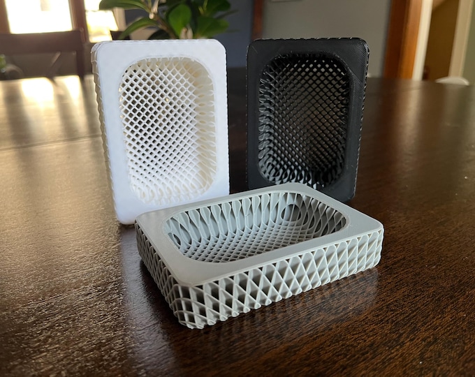 Modern Lattice Tray – Minimalist Grid Design Organizer for Desk