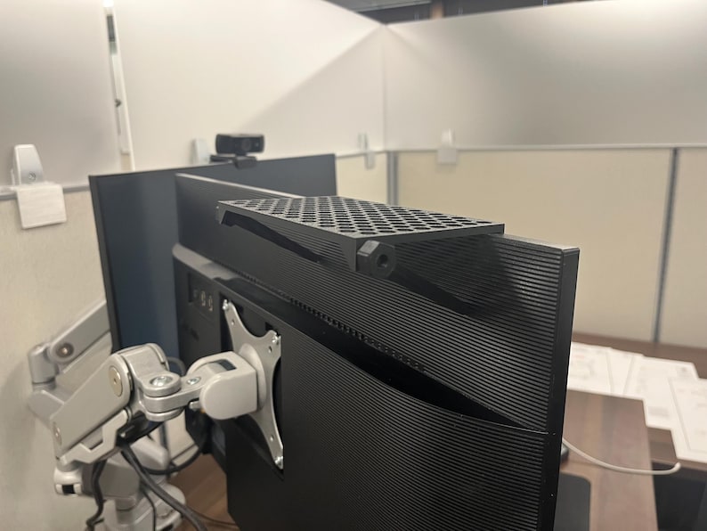 Small Clip-On Monitor Shelf | Lightweight Storage for Desk Accessories image 5