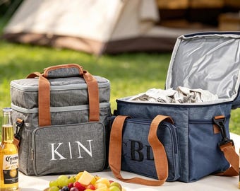 Personalized Golf Beer Cooler/ Custom Embroidered Cooler Bag/ Groomsmen Gift Idea/ Wedding Bachelor Party Cooler/ Insulated Travel Bag