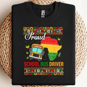 Schwarze Geschichte Monat stolzer Schulbusfahrer Afroamerikaner PNG, Sublimation, Clipart Design, digitaler Download