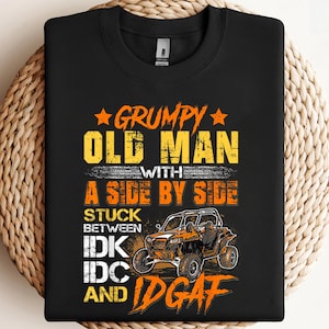 UTV Grumpy Old Man With SIde By Side PNG, sublimation, clipart design, digital download
