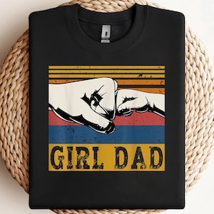 Girl Dad Men Father of Girls Fathers Day Vintage PNG, sublimation, clipart design, digital download