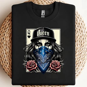 Camisa Chicana Cute Chicano Cholo Art Gangster Clown Latina PNG, sublimation, clipart design, digital download